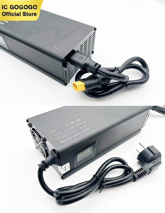 10V to 92.4V 3A - 30A Voltage Adjustable Lithium Battery Charger 24V 48V 60V 72V 84V 15A 20A 25A Li-ion Lifepo4 LFP Bluetooth