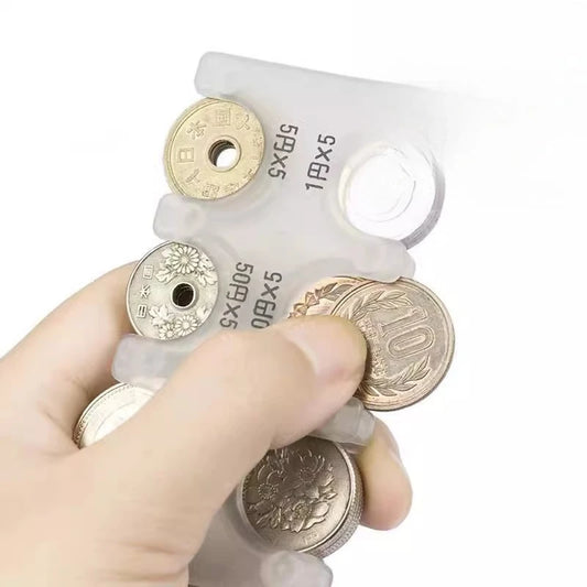 Japanese Coin Storage Box Change Storage Bag Japanese Yen Coin Clip Travel Good Stuff Coin Rack Storage Bag Coin Box Home Garden