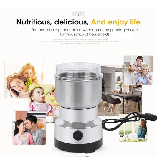 Mini Electric Coffee Grinder 300ml - Spice Grain Mill Pulverizer for Coffee Beans & Spices