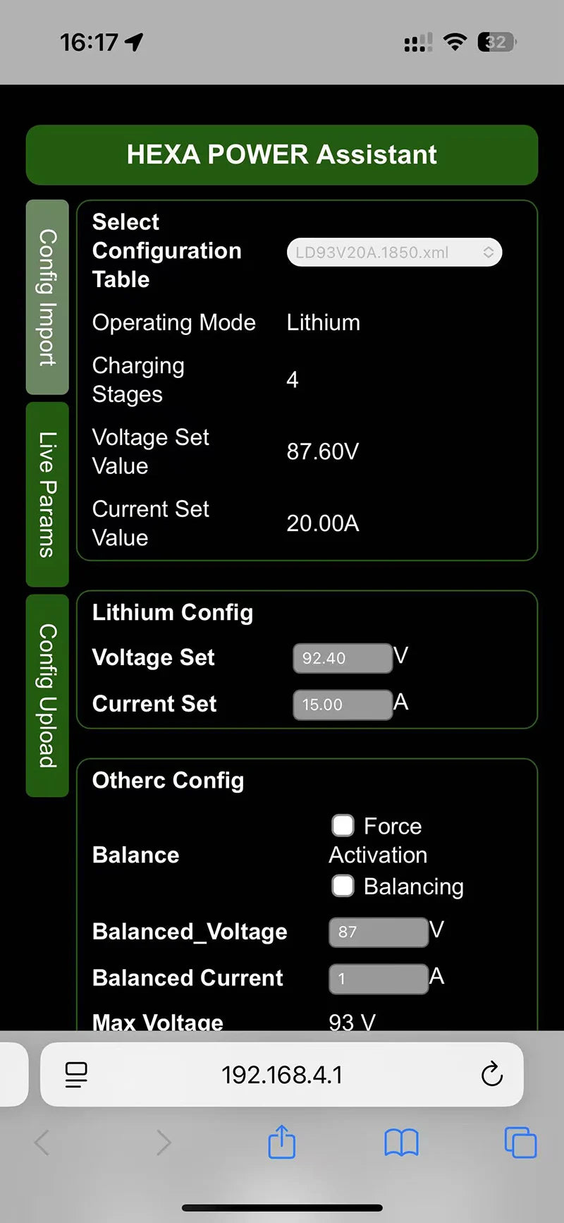 10V to 92.4V 3A - 30A Voltage Adjustable Lithium Battery Charger 24V 48V 60V 72V 84V 15A 20A 25A Li-ion Lifepo4 LFP Bluetooth