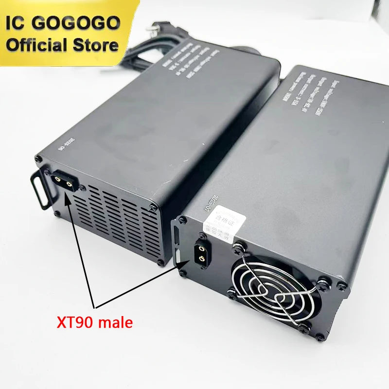 10V to 92.4V 3A - 30A Voltage Adjustable Lithium Battery Charger 24V 48V 60V 72V 84V 15A 20A 25A Li-ion Lifepo4 LFP Bluetooth