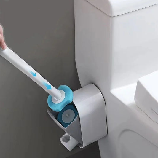 Disposable Toilet Brush Refill Heads - 24 Pack Water-Soluble Cleaning Brush Replacements